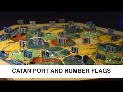 3D Printed Flags Catan