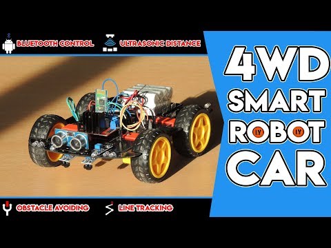 4WD SMART ROBOT CAR DIY KIT FULL ASSEMBLY