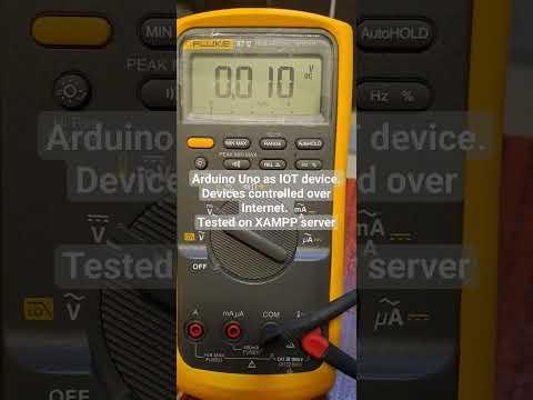 Arduino Uno as IOT device. Devices controlled over Internet. Tested on XAMPP server