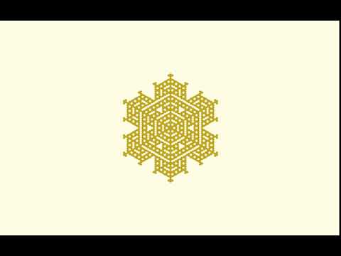Cellular automaton snowflake in OpenSCAD