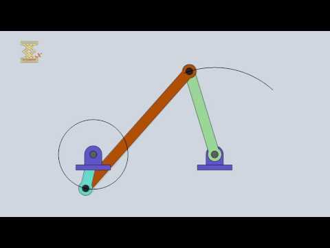 Crank Rocker Four bar Mechanism