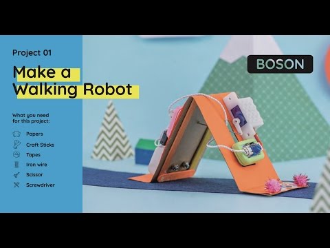 DFRobot's BOSON Demo Project 01: Make a Walking Robot