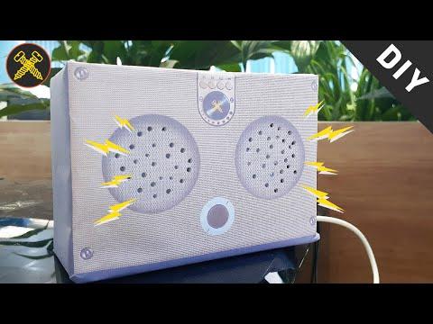 DIY - Make USB Mini Speaker System With PAM8403 and Cardboard | Gold Screw