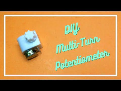 DIY Multi-Turn Potentiometer Using Worm Gear Mechanism