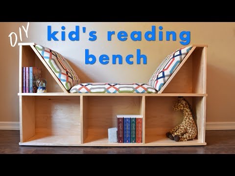 DIY Reading Nook | Bench w/ Book Storage