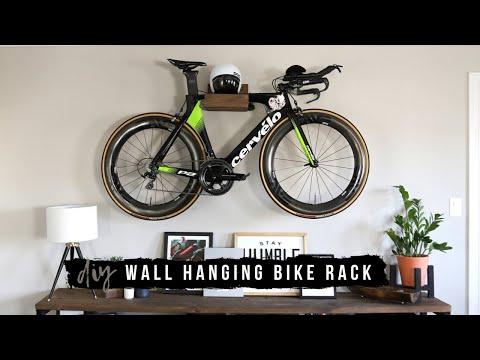 DIY Wall Hanging Bike Storage | How To Build A Modern Bicycle Rack