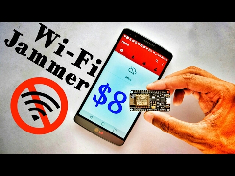 DIY WiFi jammer with ESP8266