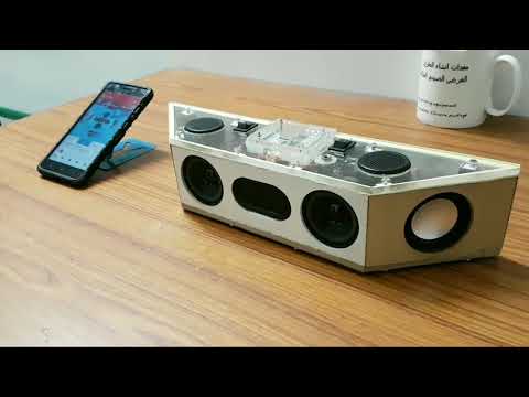 DIY hand built portable 6 speaker system sound test