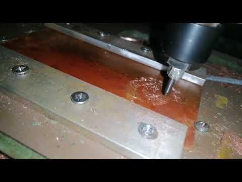 Diamond engraving bit on copper