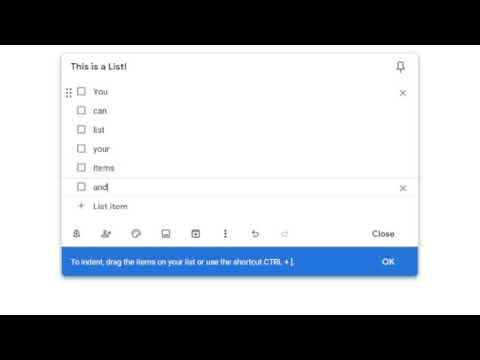 Google Keep (notes / list)