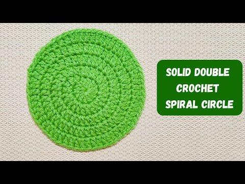 How To Make A Solid Double Crochet Spiral Circle