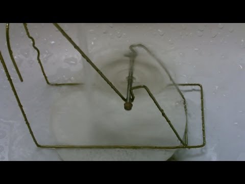 How To Make a Waterwheel - Simple &amp;quot;micro-hydro&amp;quot; (using a bottle, metal hanger &amp;amp; bolt) DIY