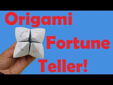 How to Fold an Origami Fortune Teller