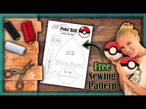 How to Make a Pok&eacute; Ball★DIY Plush PokeBall★Easy DIY Poke Ball Sewing Tutorial★Pokemon 3D Pok&eacute;Ball