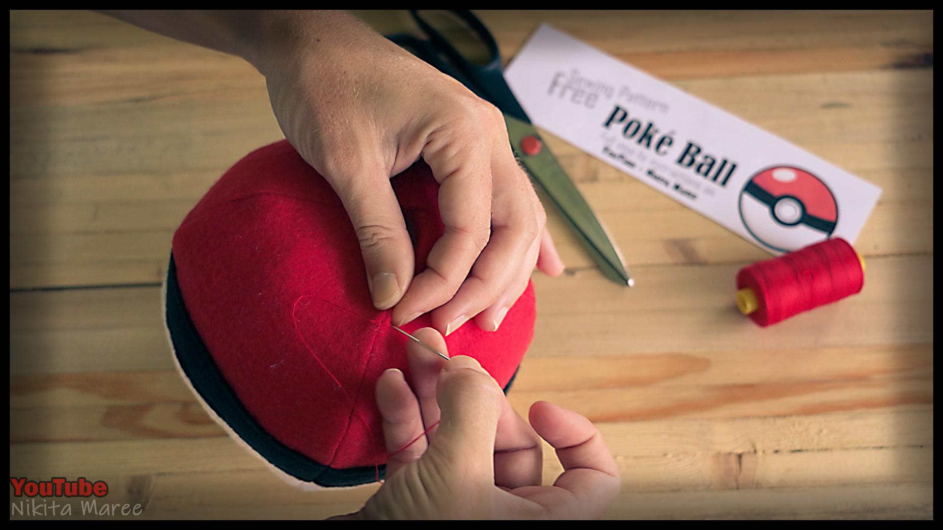 How to make a Poke Ball. DIY pokemon tutorial. Make your pokeball (53).jpg