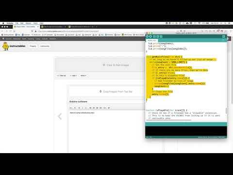 Inserting Arduino code into an Instructable