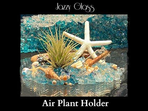 Jazzy Glass &amp;amp; Resin Air Plant Holder