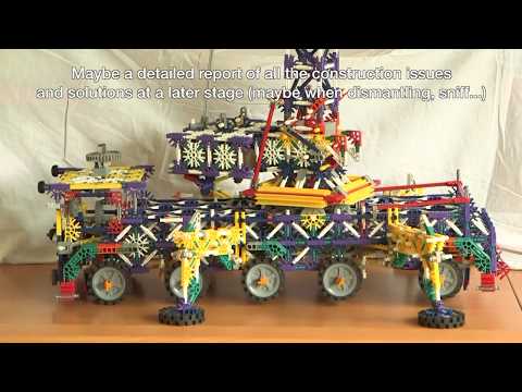 Knex mobile folding crane