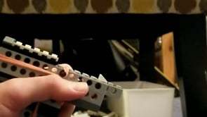 Lego Brick Launcher in action