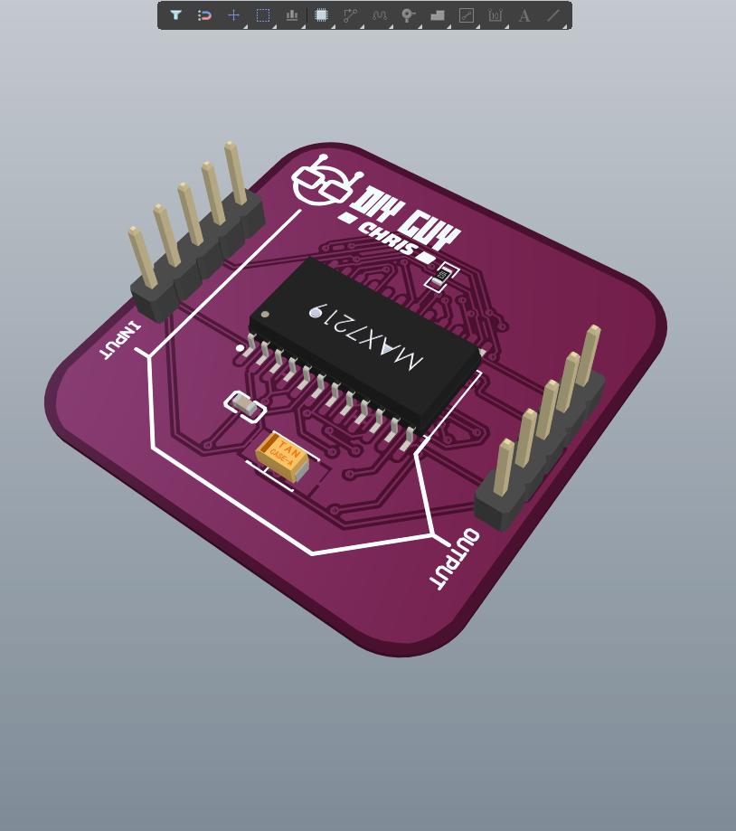 MAX7219 LED Matrix Bottom PCB.png