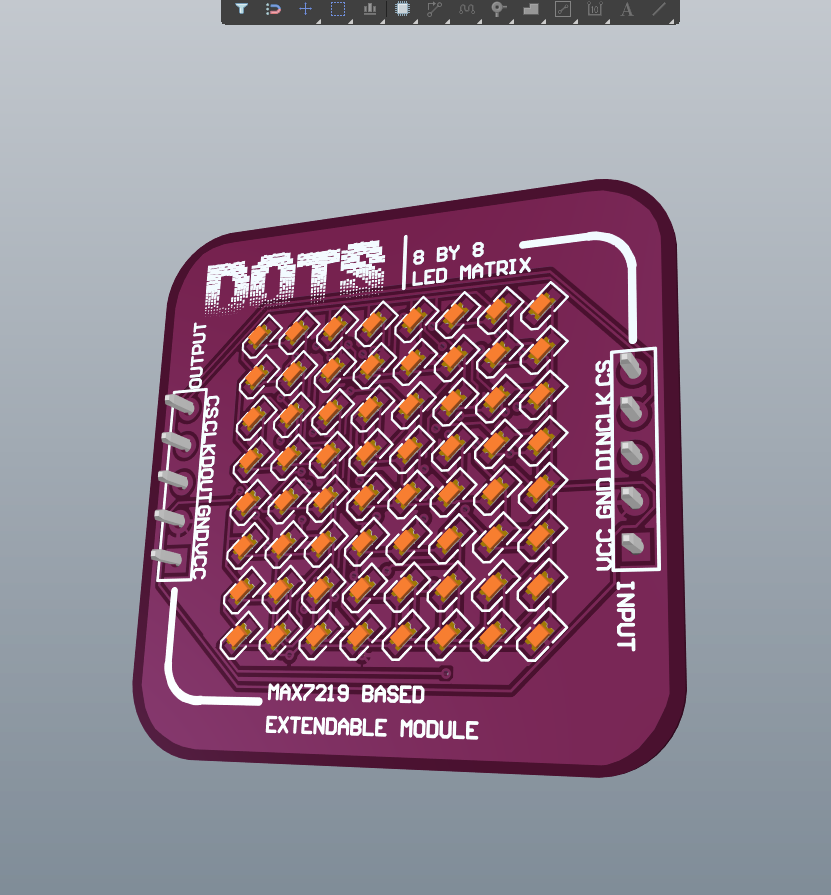 MAX7219 LED Matrix Top PCB.png