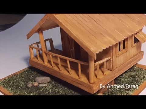 Miniature Diorama Wooden House