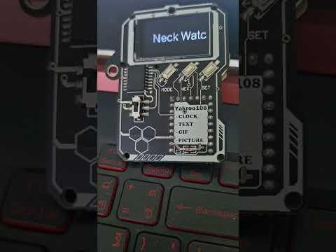 Neck watch 6 (PICO ZERO+ST7789)Low Power #shorts#short#viral#status #tiktok #shortvideo #trending