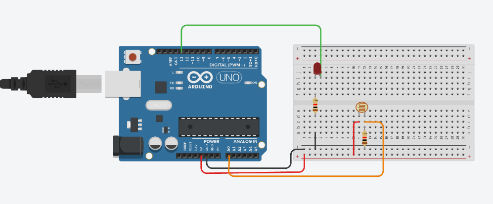 Photoresistor and LED circuit.png