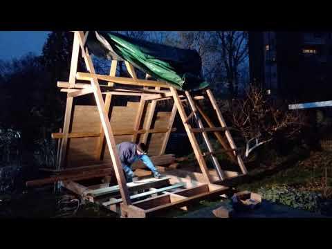 Shed 11 - roof cladding part 2