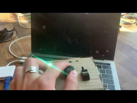 Simple game controller using p5.serialcontrol