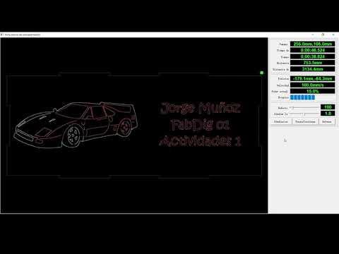 Simulaci&oacute;n de corte y delineado RDWorksV8