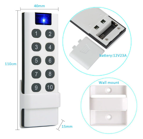 T&eacute;l&eacute;commande  433 Mhz 10 Canaux.PNG