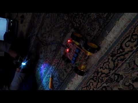 Test of my project Smart Car working by Movement of the Finger