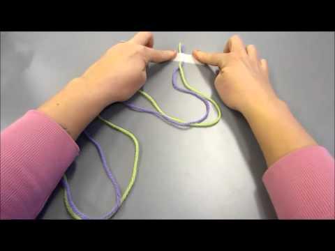 Tvinna tr&aring;d till en snodd