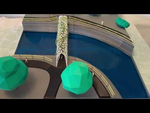 Voronoi Bridge Architectural Model Showcase