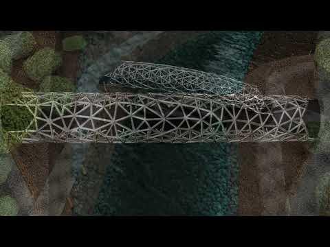 Voronoi Pedestrian Bridge Rendering