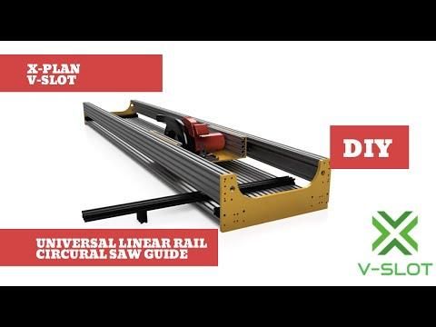 X-Plan Circular Saw Jig Universal Aluminium Frame V-Slot Poland, Prowadnica liniowa uniwersalna