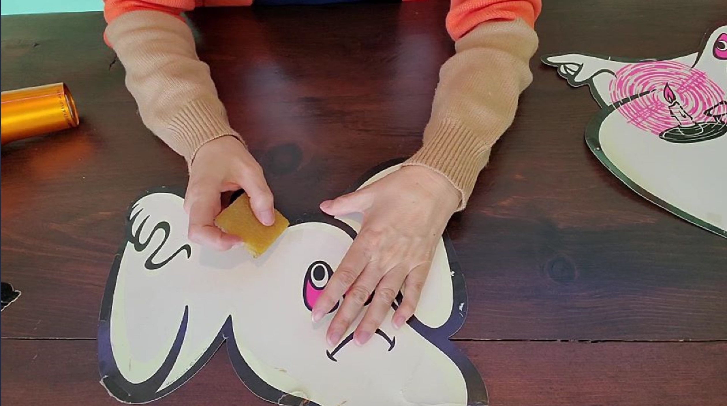 easy way to remove sticky tap residue off paper die cuts eraser 2.jpg