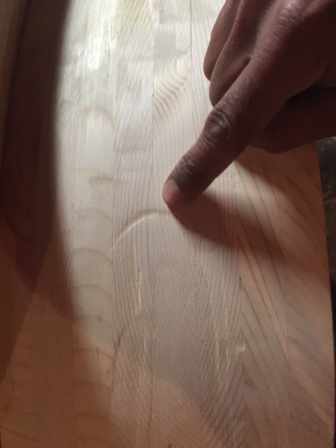 fill holes with wood filler.JPG