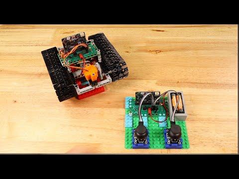 micro:bit powered LEGO Tank Test