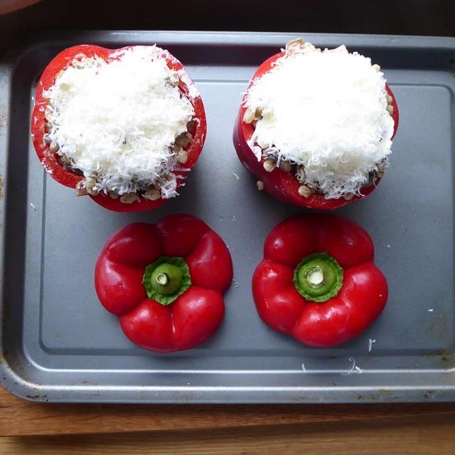 red pepper on baking tray raw.JPG