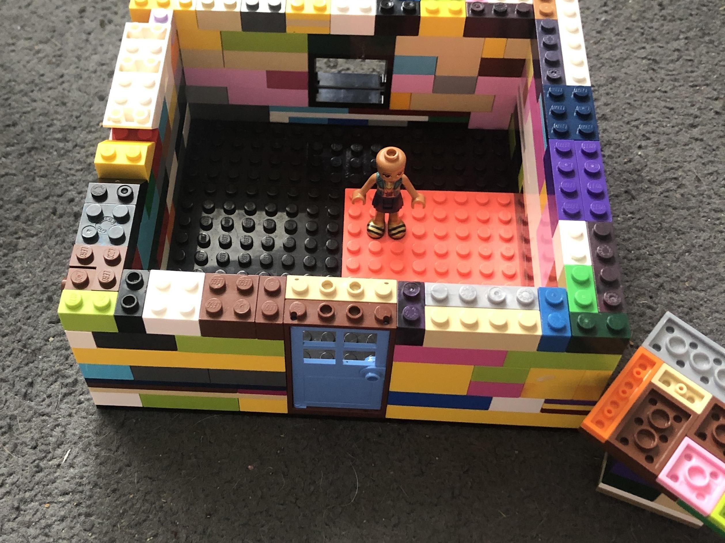 Lego Castle Containing Random Bricks