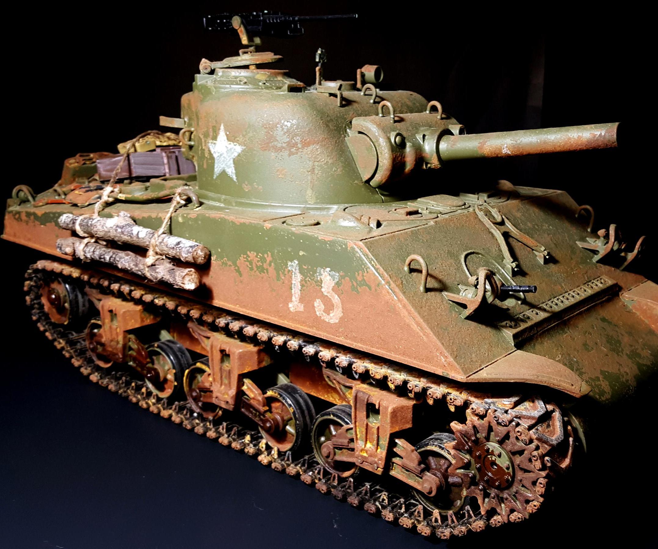 Weathering Sherman Rc Tank