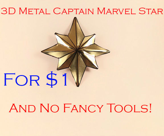 Metal Captain Marvel Star for $1