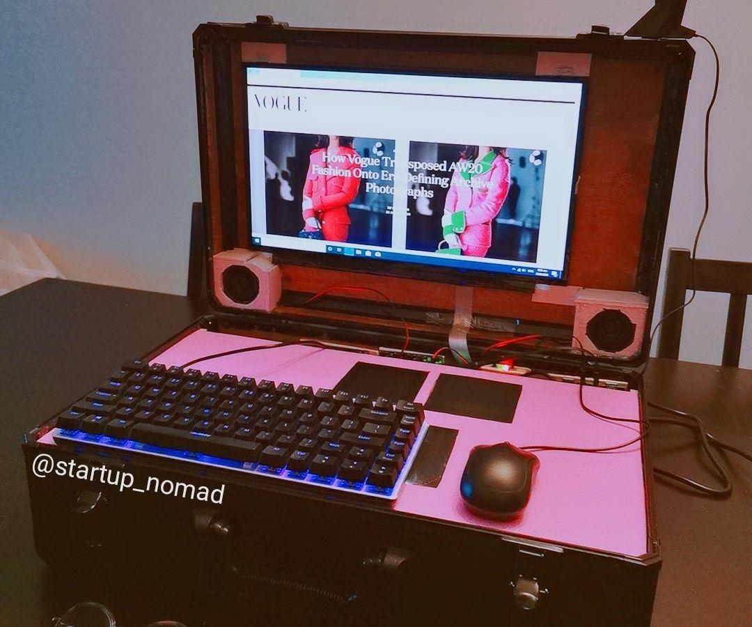 Briefcase PC Built by a Woman.
