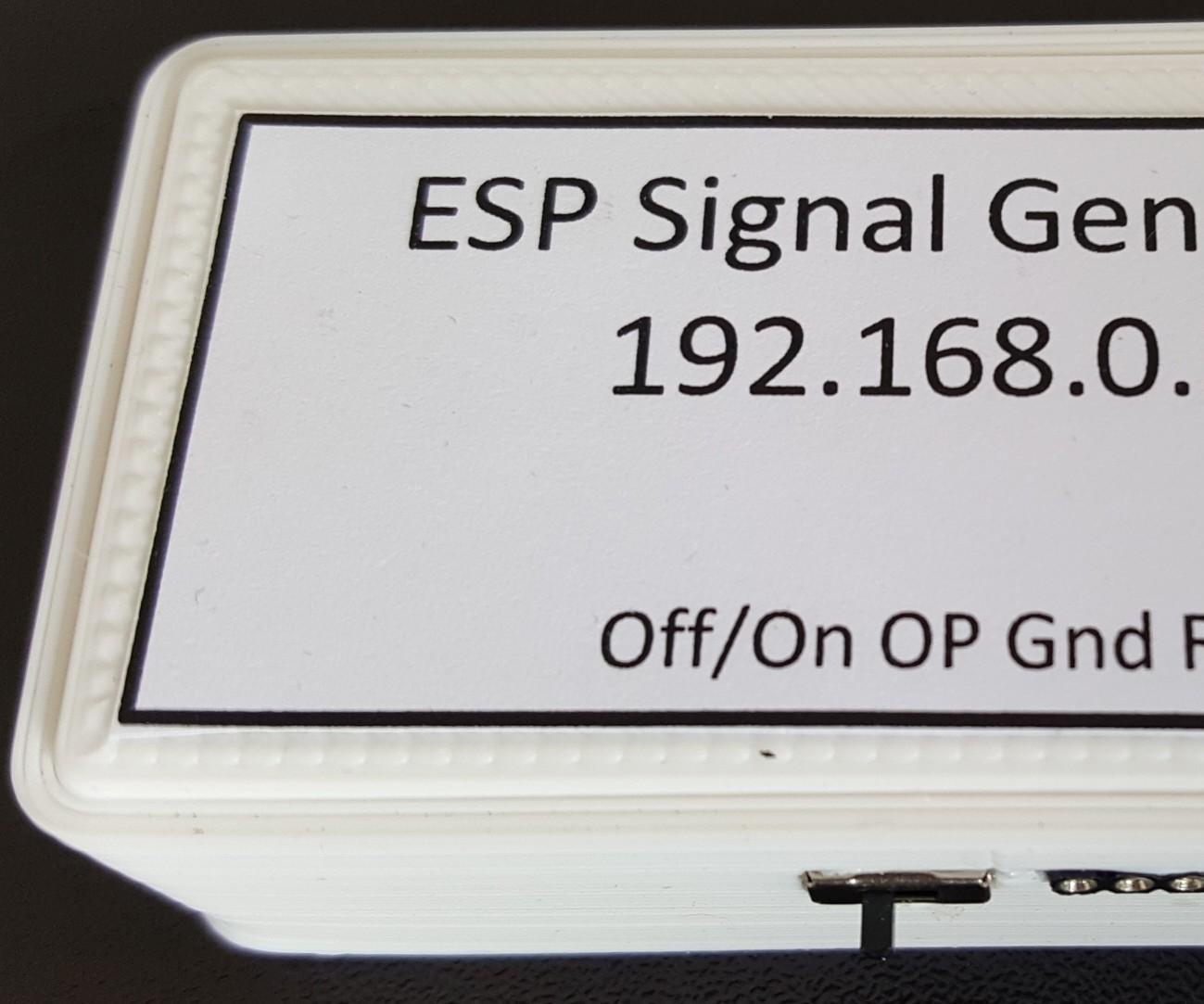 Browser Controlled Signal Generator