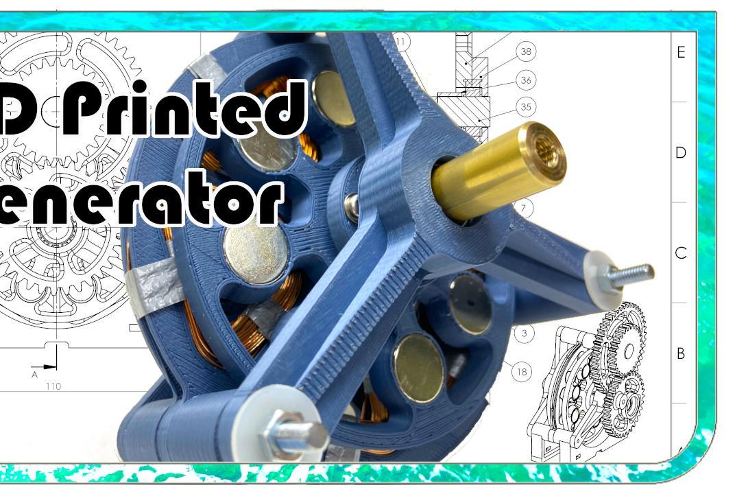 3D Printed Generator and How It Works.