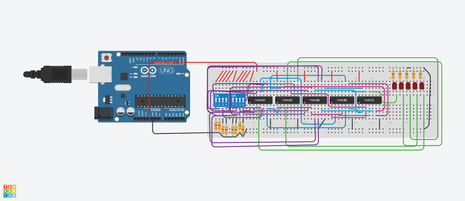 4 Bit-Adder Project