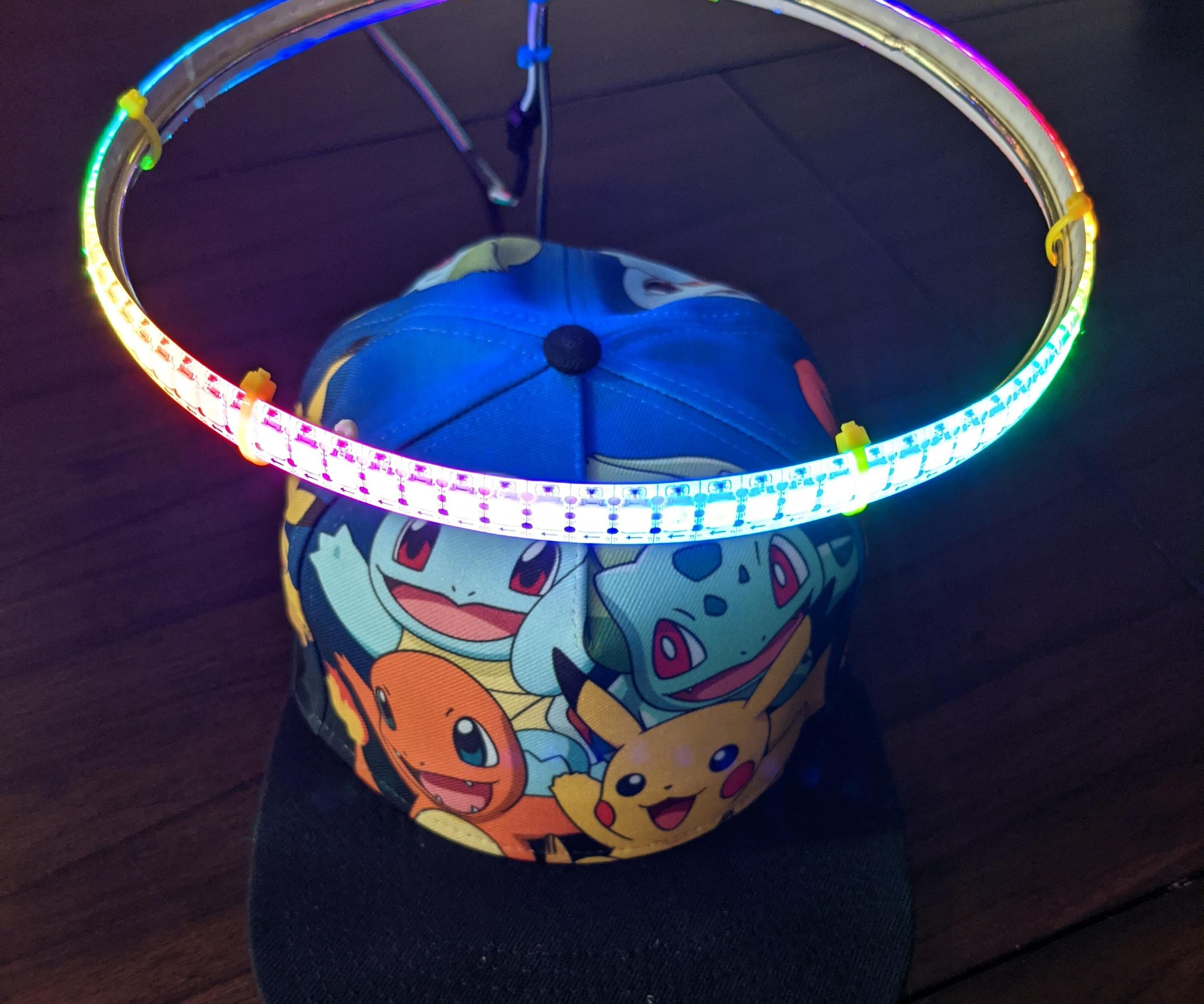 Sound Reactive LED Halo Hat