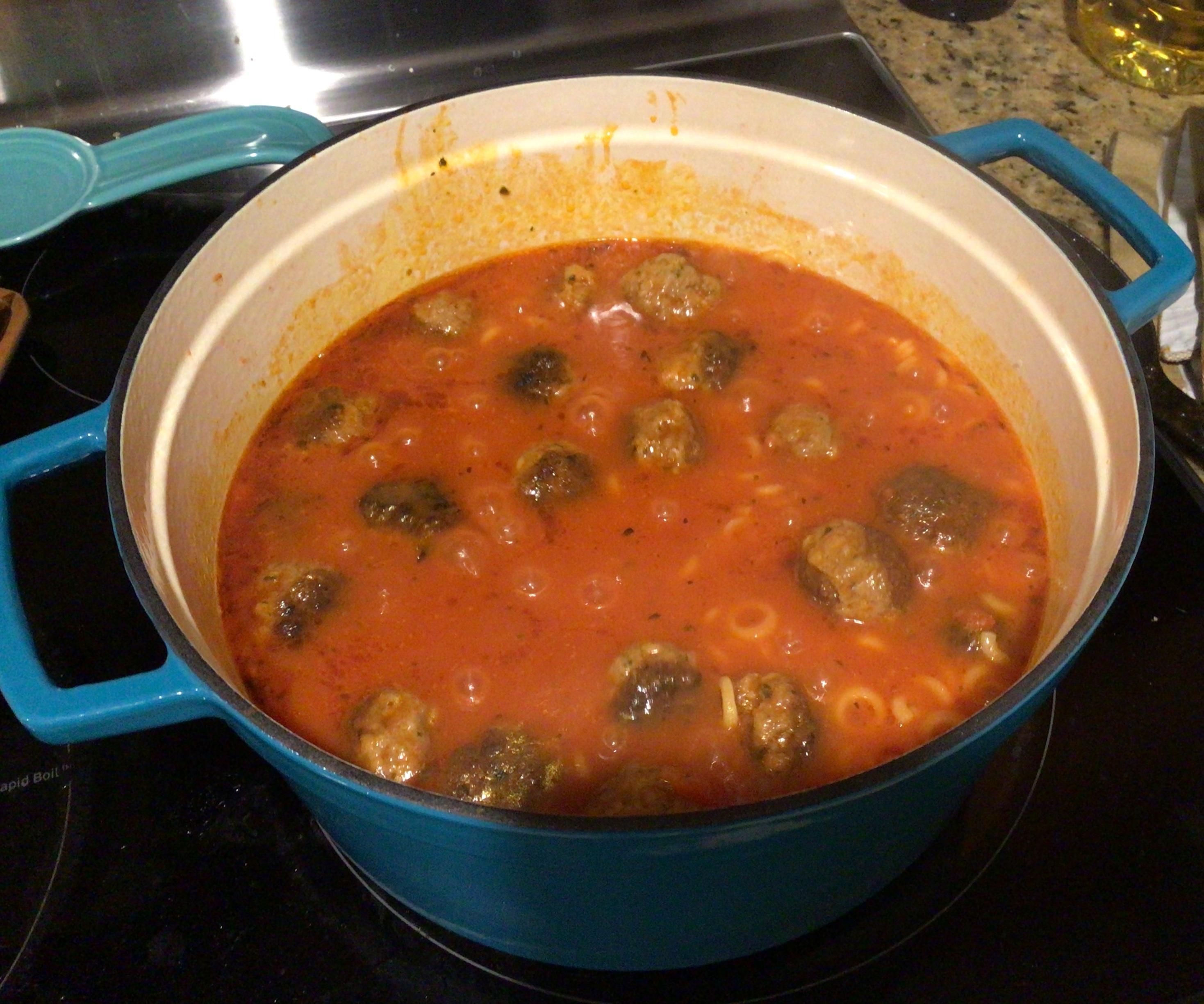 Italian Meatball Soup Meal for the Holidays  